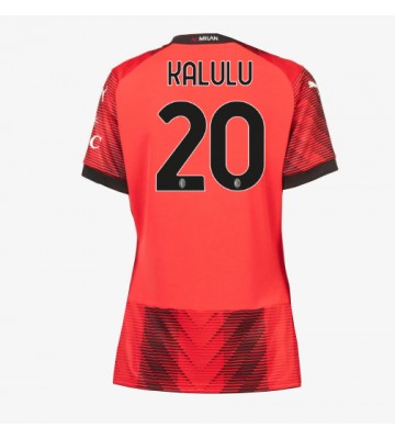 AC Milan Pierre Kalulu #20 Replika Hjemmebanetrøje Dame 2023-24 Kortærmet